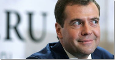 Putin's successor Dmitry Medvedev picture.