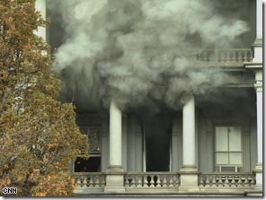 White House's Eisenhower Executive Office Fire picture