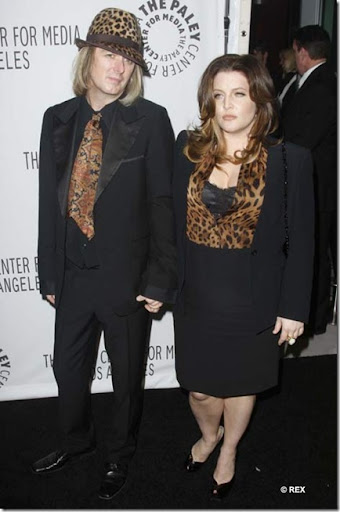 pregnant Lisa Marie Presley and husband Michael Lockwood