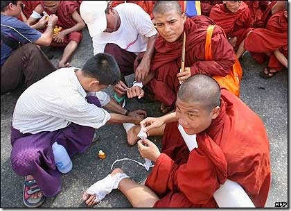 myamar monk protest september 2007