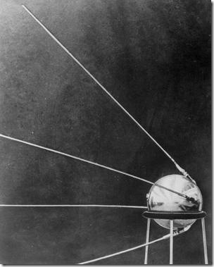 first official picture of the Soviet satellite Sputnik I