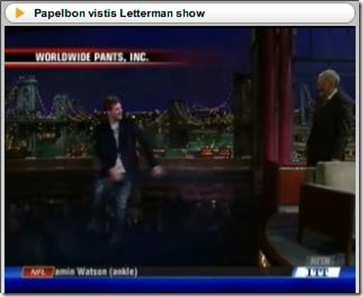 Papelbon on Letterman