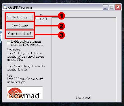 [PDA]螢幕截圖超Easy，GetPDAScreen同步輕鬆抓！ - 阿祥的網路筆記本