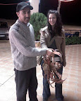 nacer and shiri with our crabs