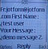 jotform SMS alert