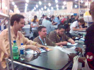Mike, JT, Pete, Koi, and Marcus at the Aspen booth