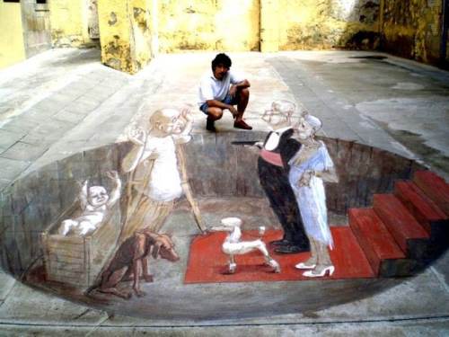 chalk art, as good as art painting 