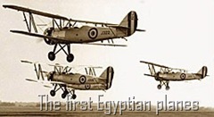 The first Egyptian planes